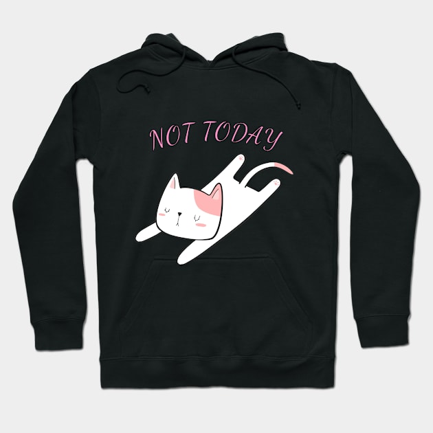 feeling lazy today cute cat Hoodie by BigBoutique